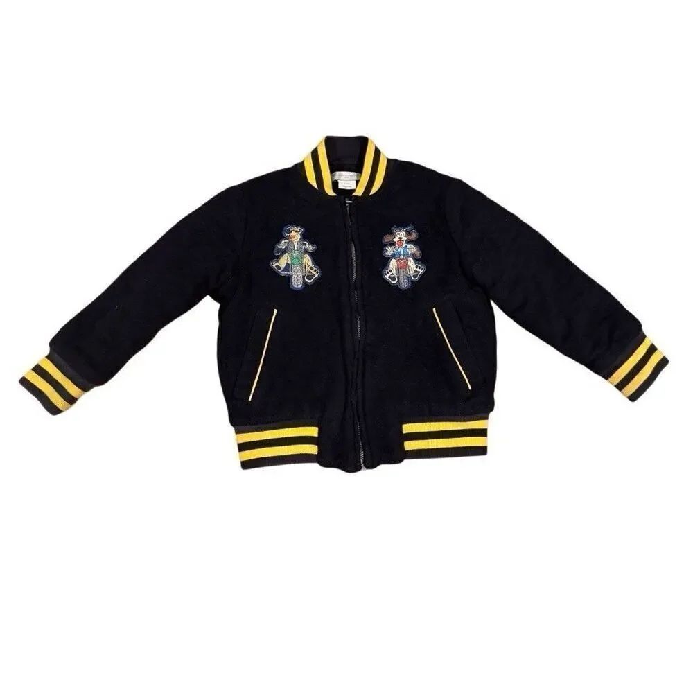 STELLA McCARTNEY KIDS Wool Bomber Jacket Unisex Coat Size 5 Years